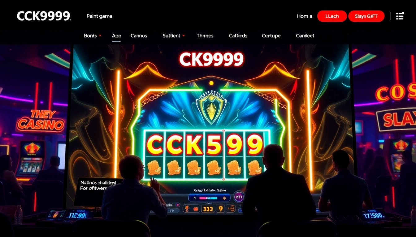 Engaging ck999 game being played on a sleek casino platform, highlighting vibrant graphics and user interaction.