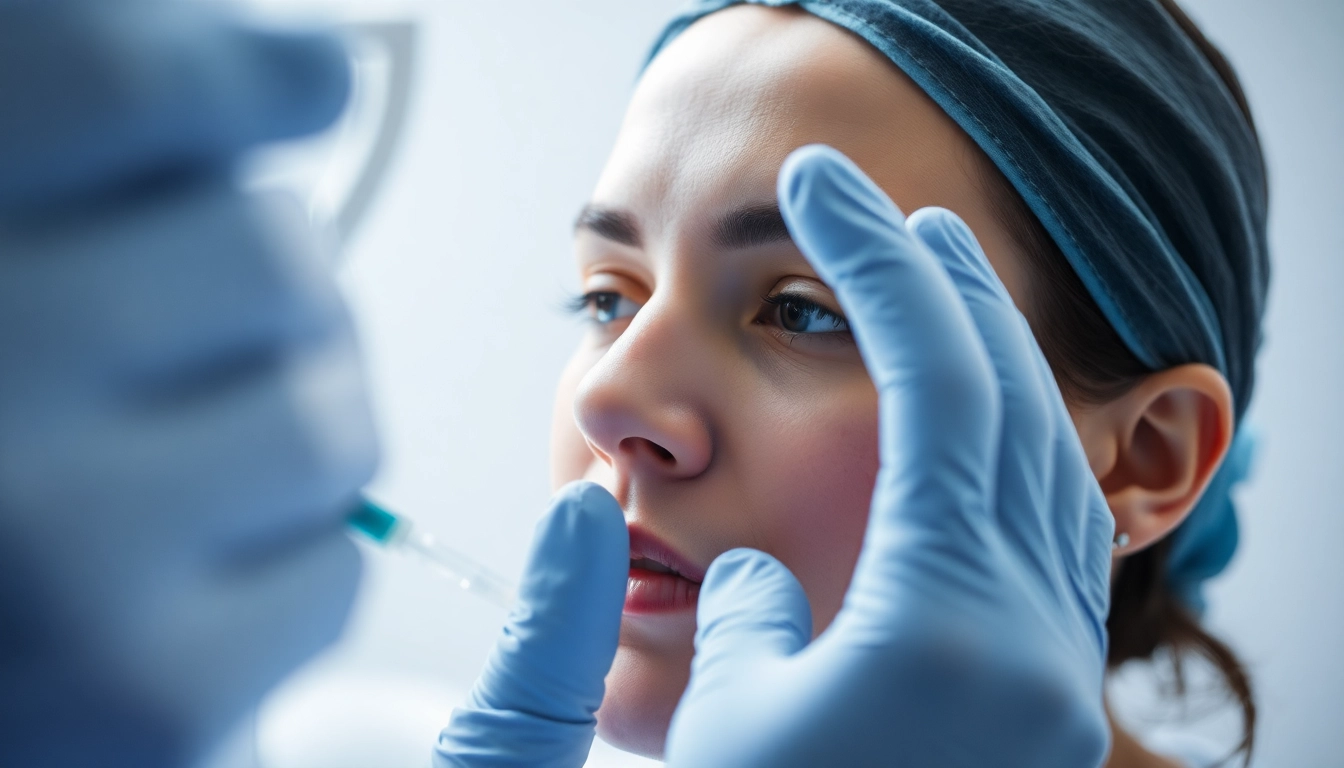 Fettwegspritze Zürich: Medical expert performing a targeted fat reduction treatment in a modern clinic setting.