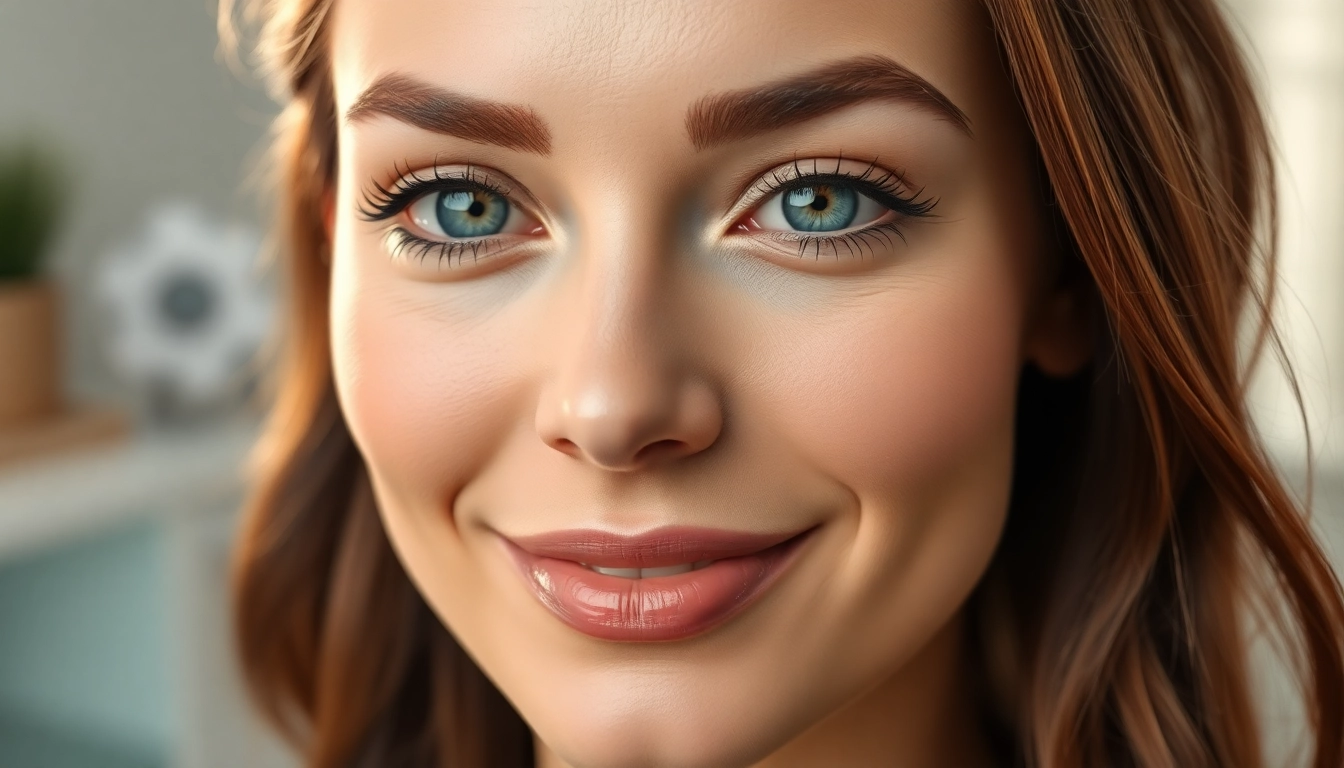 Professional surgeon performing Oberlidstraffung Zürich with precision in a modern clinic setting, highlighting natural eyelid enhancement.