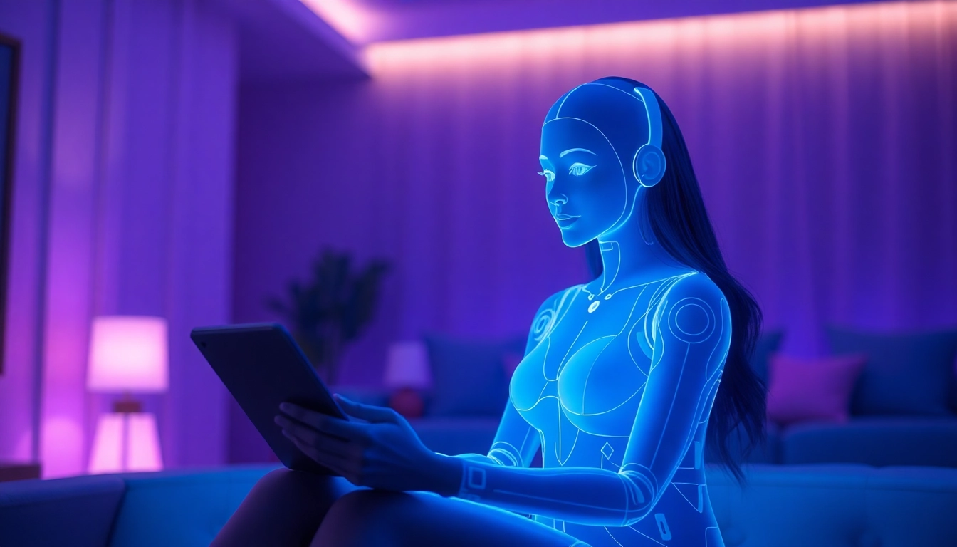 Close-up of an AI girlfriend avatar engaging in unfiltered NSFW chat, highlighting realistic features and expressive emotions.